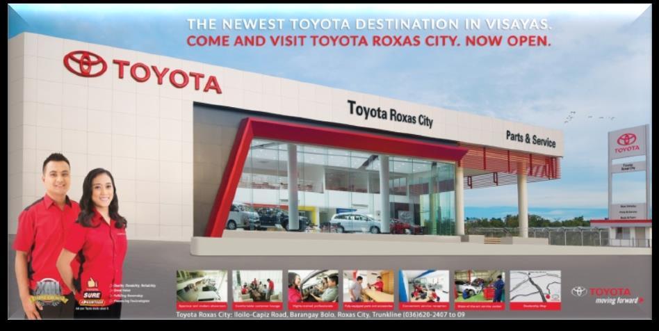 Metro Manila Toyota Zamboanga City Opened: February 2015 Toyota Roxas