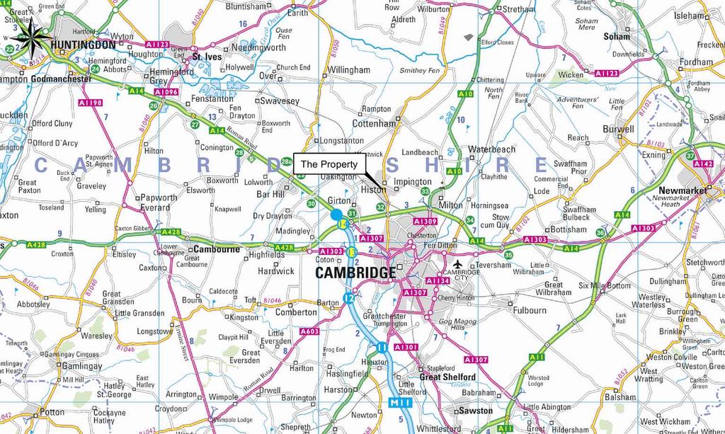 Cambridge. It adjoins the village of Impington, which combined,provide an excellent range of facilities including small supermarkets, post office, library, bank, restaurants and public houses.