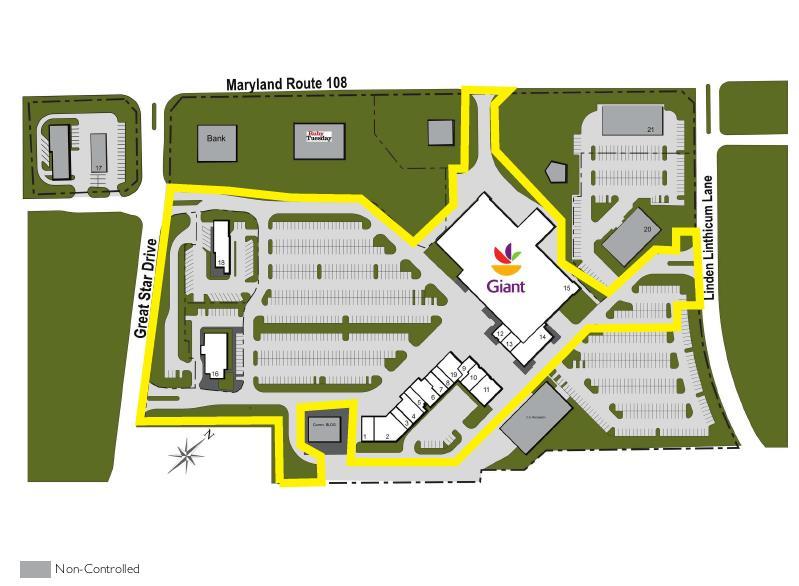 RIVER HILL VILLAGE CENTER CURRENT LEASING PLAN Anchor: Giant- 62,943 sf
