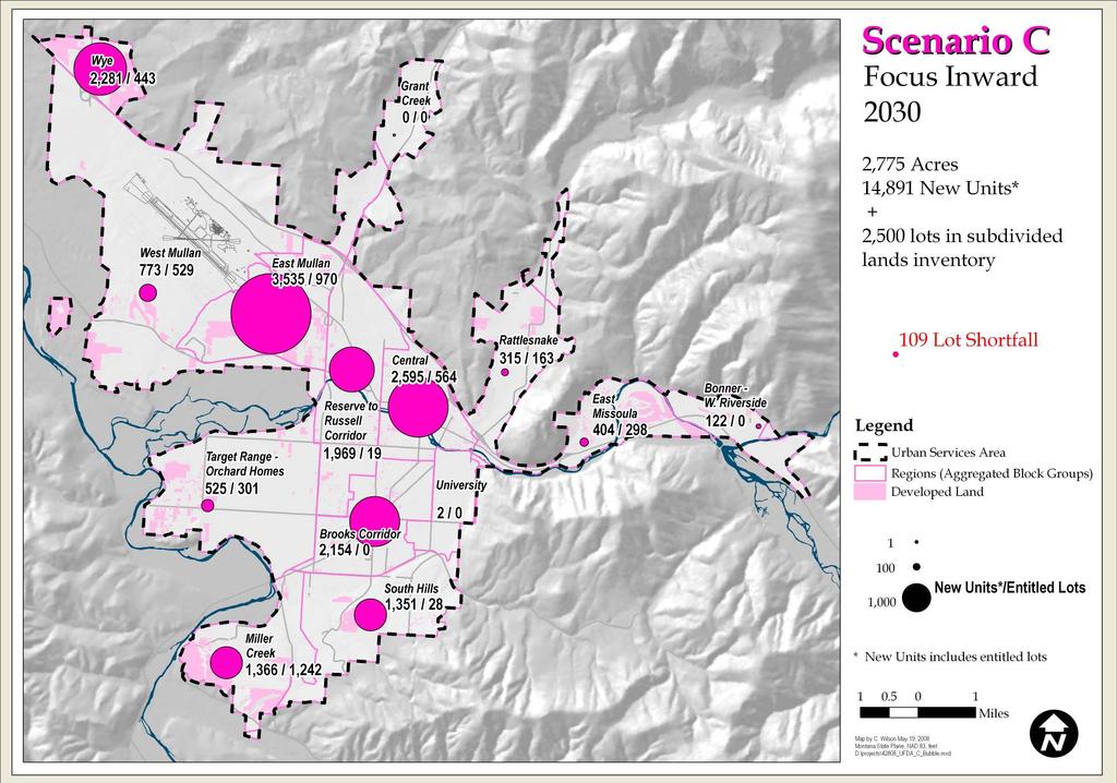 Scenario C Focus Inward Scenario A Excerpt from Visualizing Density by Julie Campoli and Alex S. MacLean.