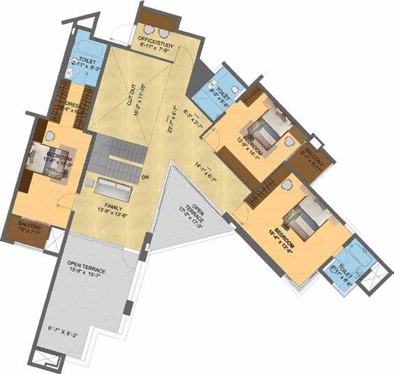 5 Bedrooms + 6 Toilets + Servant s Room Penthouse - Type 2 (Upper Level) SPECIFICATIONS COMMON AREAS Waiting lounge: Imported marble flooring Entrance lift lobby / Staircases: Granite / vitrified