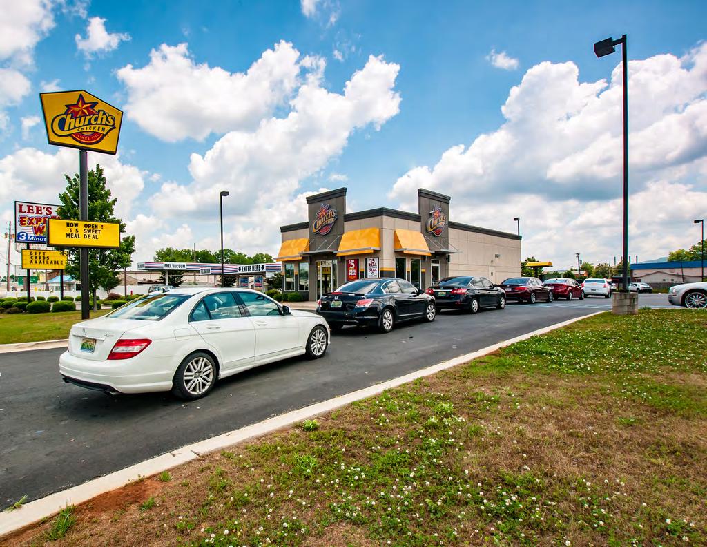 Tenant Overview ABOUT CHURCH S CHICKEN Church s Chicken is a private, US-based chain of fast food restaurants specializing in fried chicken with over $1 Billion in revenues in 2016.