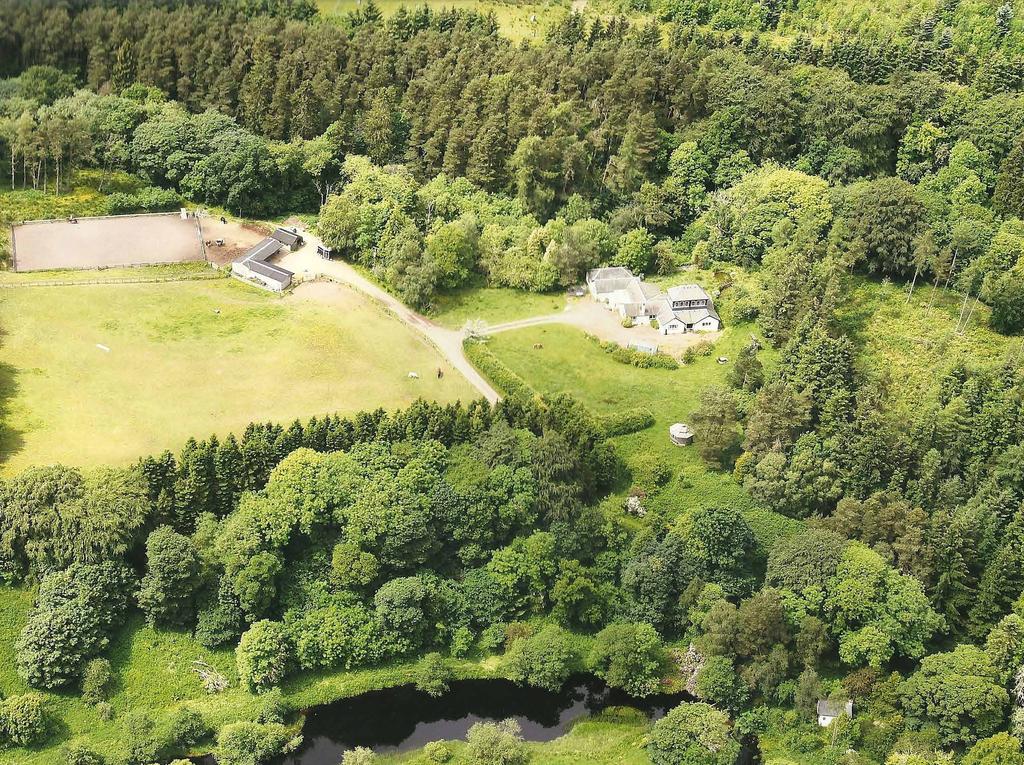 Nestled in the small community of Camilty, just outside Harburn Village, this stunning 14-acre estate bears all the hallmarks of an idyllic country home, with impressive equestrian facilities, plus