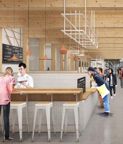 District Office will offer curated food and retail spaces as well as outdoor