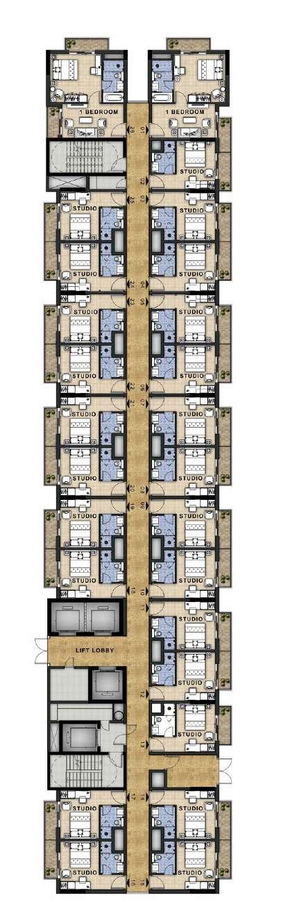 TYPICAL FLOOR PLANS TO LANDSCAPE AREA TO LANDSCAPE AREA Unless stated otherwise, all accessories and interior