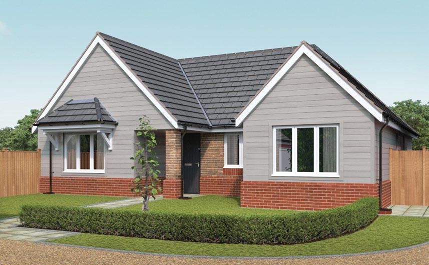 LIVING KITCHEN/DINING HALL SHOER ROOM BED 3 BED 1 BED 2 8 Austen Gardens Single storey detached home in secluded corner plot Rear facing living room & kitchen/dining with french doors to rear garden