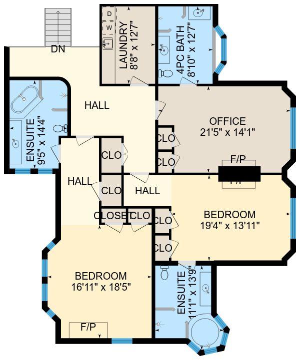 Floor Main House Exterior Area 6115 sq