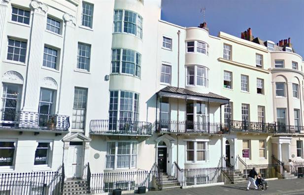 Old Steine, Central Brighton PART FURNISHED Extremely large two bedroom penthouse flat, arranged over 2 floors. Located just off the seafront on the Old Steine, in central Brighton.