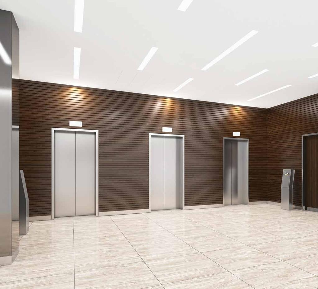 ENTRANCE RECEPTION The contemporary reception finishes will be of the highest quality including honed marble flooring and