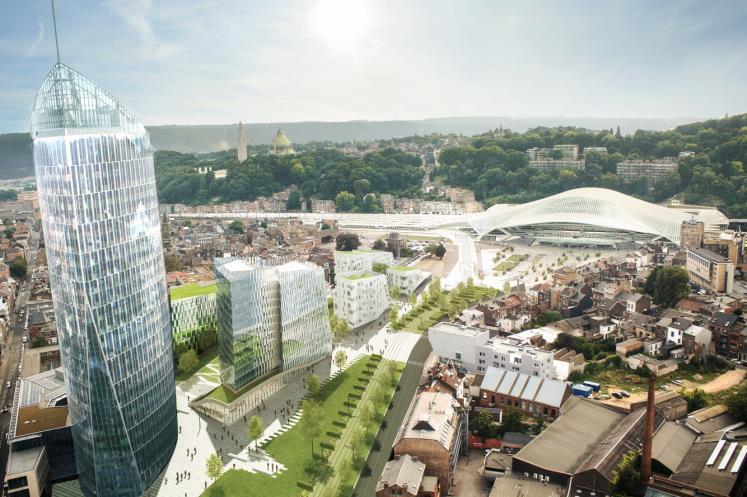 The structure of the building will be streamlined to create panoramic views over the Brussels city centre and the Royal Palace.