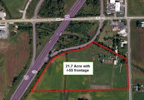 21 AC LESTINA COMMERCIAL SITE AT BRAIDWOOD For more information contact: 815-741-2226 mgoodwin@bigfarms.com County: Will Township: Reed-Custer Township Gross Land Area: 21.