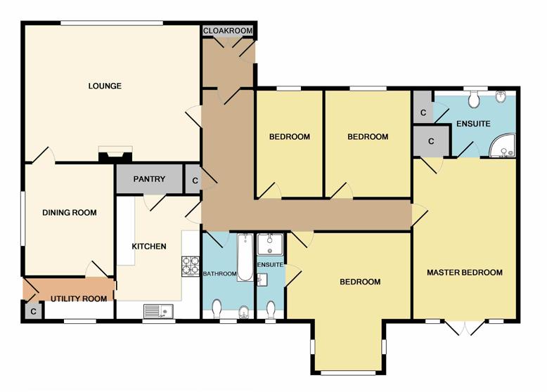 4 3 2 B GROUND FLOOR ACCOMMODATION (measurements are approx) Lounge 4.62m x 5.89m (15'2" x 19'4") Dining Room 2.97m x 3.76m (9'9" x 12'4") Kitchen 2.
