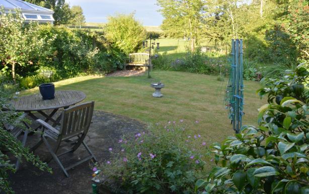 The garden is once again laid mainly to lawn and is stocked with a range