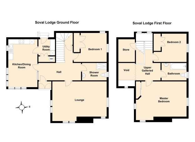 FLOOR PLANS NOT TO SCALE: FOR GUIDANCE ONLY APPROXIMATE ROOM SIZES HALL: 4.40m (14' 5") x 3.60m (11' 10") overall DINING KITCHEN: 3.01m (9' 11") x 4.95m (16' 3") UTILITY ROOM: 1.67m (5' 6") x 1.