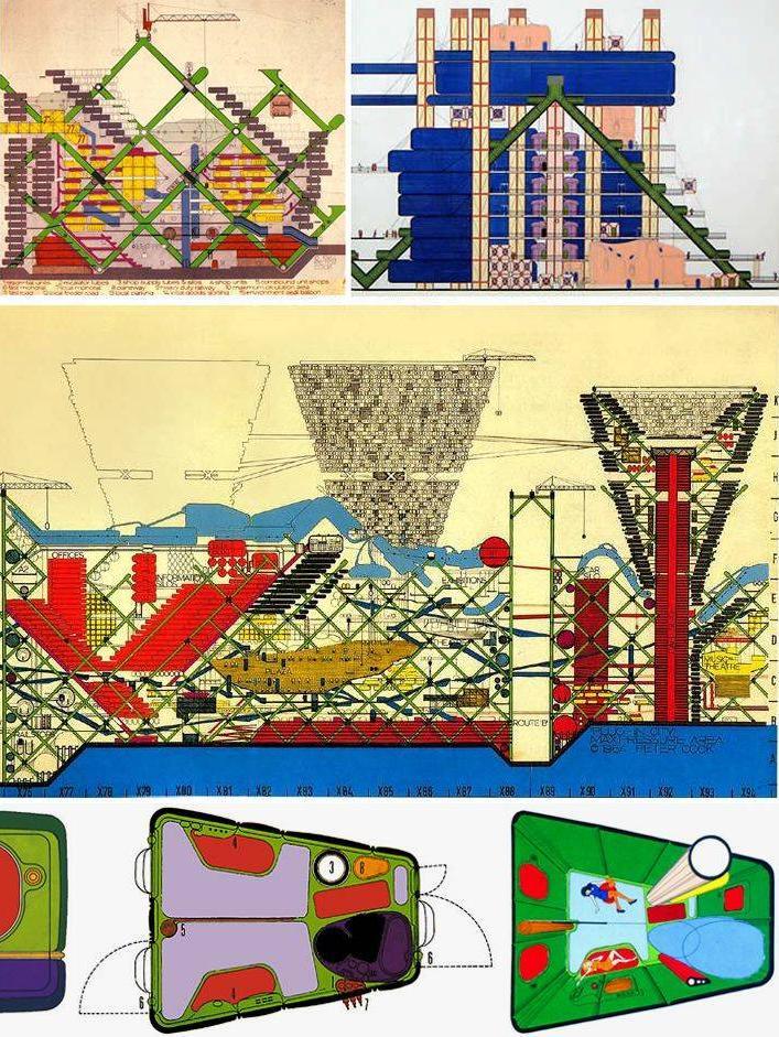TEMPORARY Mass housing PLUG IN CITY_ARCHIGRAM From every point of view the space capsule was an inspiration: how different in concept and in efficiency from the tradition of building!