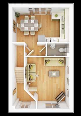 Ground Floor Living Room (max) 3690mm x 4260mm 1 x 14 0 Kitchen/Dining Area 4720mm x 2870mm 15 6 x 9 5 First Floor Bedroom 1 (min) 2960mm x 2830mm 9 9 x 9 4 Bedroom 2 2630mm