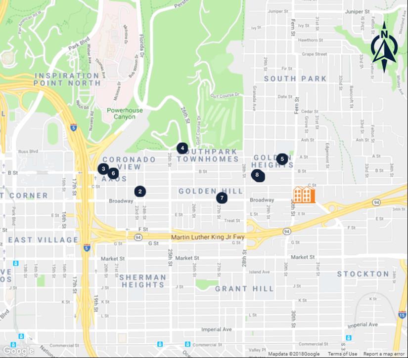 8 RENT COMPARABLES MAP 1 2 3 4 5 6 7 8 3038 Broadway 2320 Broadway 3045