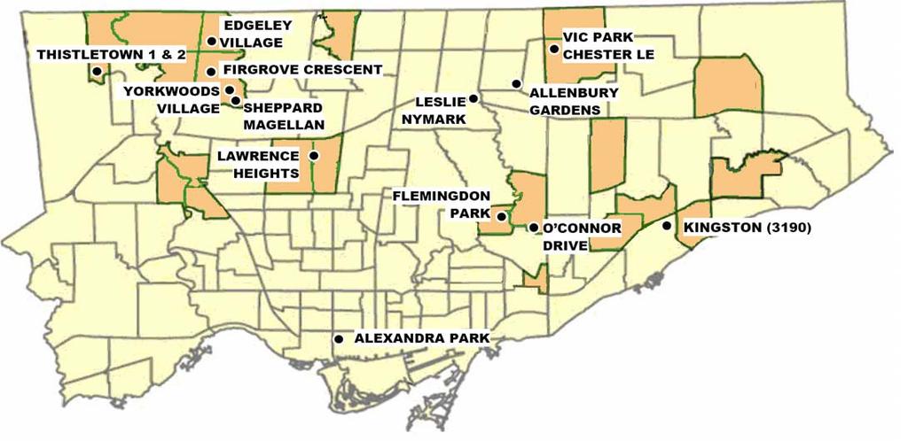 TCHC:2008-165 Page 13 of 26 A review of all Toronto Community Housing sites was conducted and 13 sites have potential for revitalization.