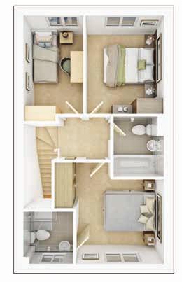 uk The floor plans depict a typical layout of this house type.