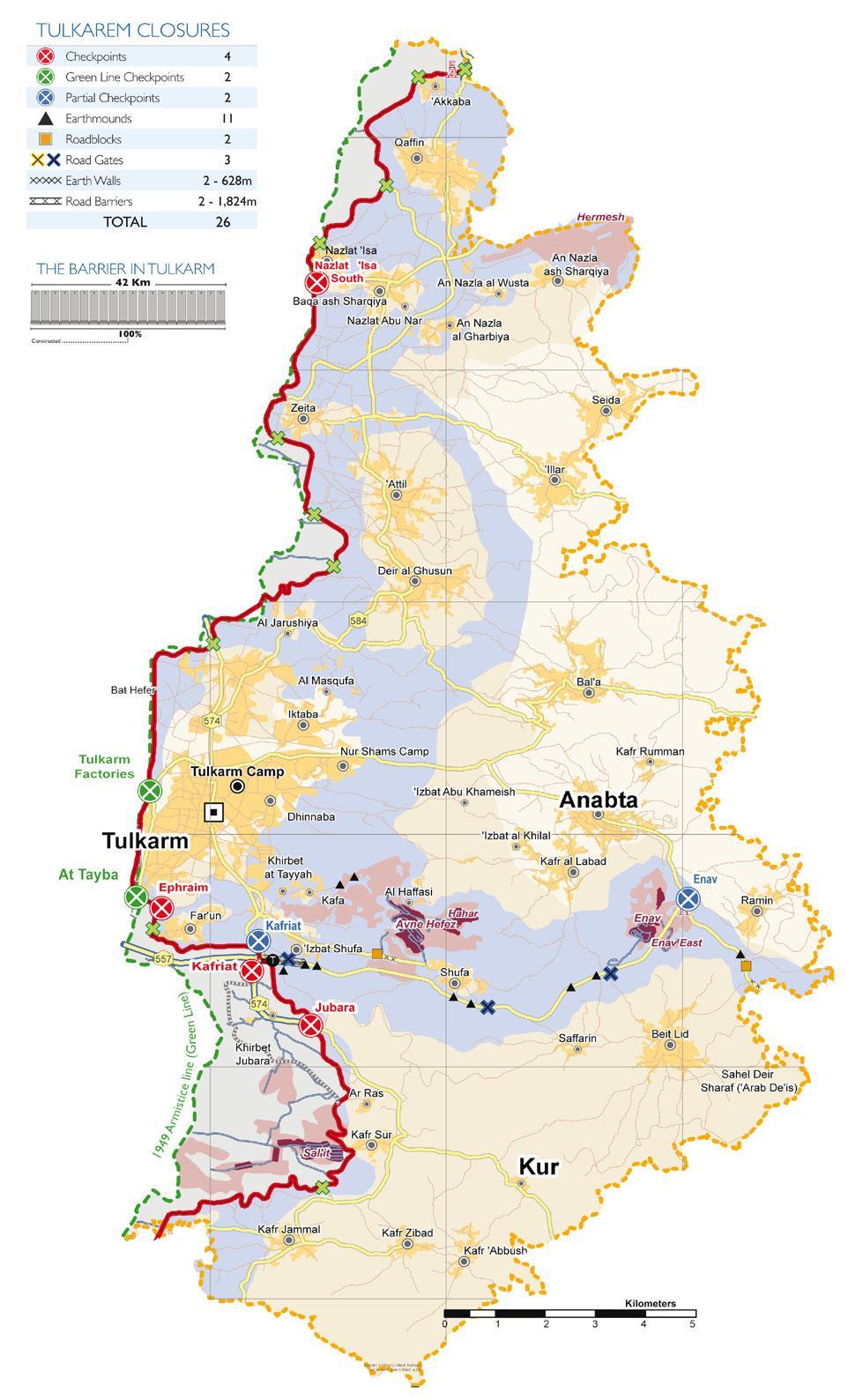 So, almost the 40% of the whole West Bank is occupied by Israel s infrastructures 1, included settlements and roads that connect them, and the Separation barrier along its border.