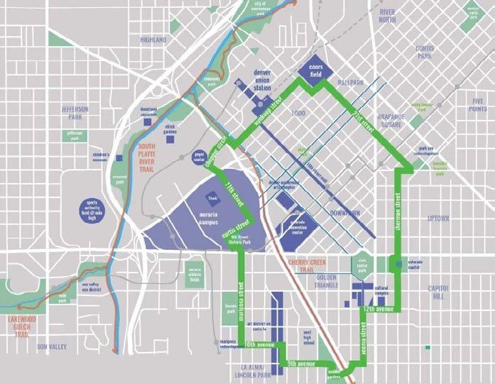 5280 LOOP The 5280 Loop is a proposed project to create a 5.280-mile dedicated urban trail linking the neighborhoods of downtown.