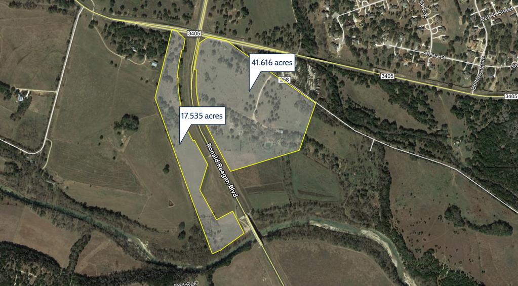 FOR SALE Ronald Reagan Blvd & FM 3405 Liberty Hill, Texas 78642 LOCATION Located on the North Fork San Gabriel River, 17 miles north of the 45 Toll Road.