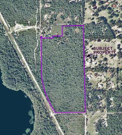 Page 3 of 11 III. BACKGROUND The subject property is approximately 71.36 acres. Volusia County purchased the property in January 2010 and manages it as part of Scrub Oak Preserve.
