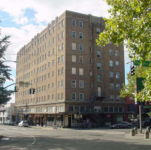 FAR = 8.0 Mt. Baker Apartments Characteristics: 6,625 SF corner lot Hotel converted to apts.