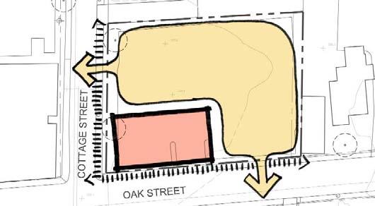 Cottage Street Diagram A B OPTION A BUILDING USES +/- 11,000 SF (2