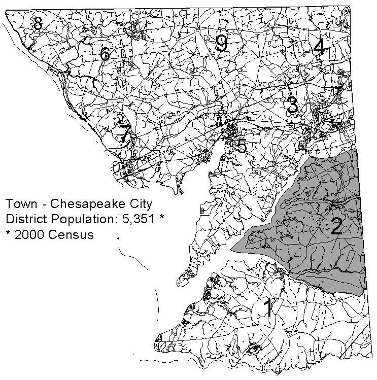 ELECTION DISTRICT #2 CHESAPEAKE CITY Four minor subdivisions created three new lots. One concept plat was approved. One preliminary plat was approved.