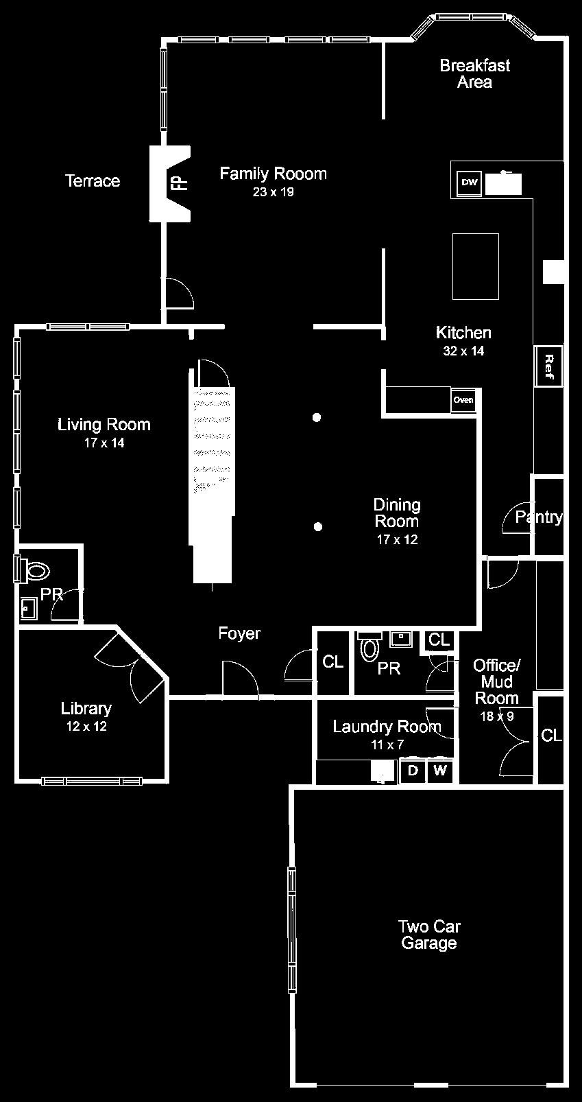 Floor Plans Level 1 Floor plan for illustration purposes only.