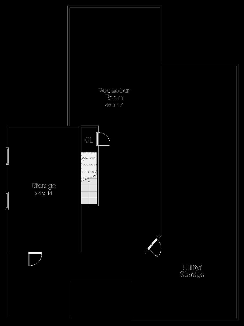 Floor Plans Basement Floor plan for illustration purposes only.