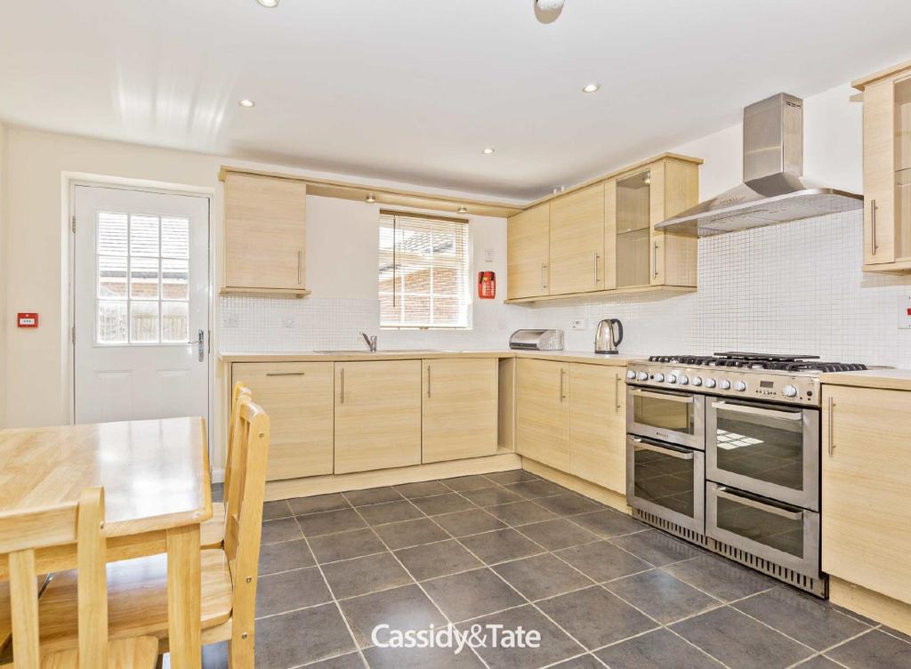 The kitchen/diner is a good sized room with a well appointed range of wall and base units and integrated appliances.