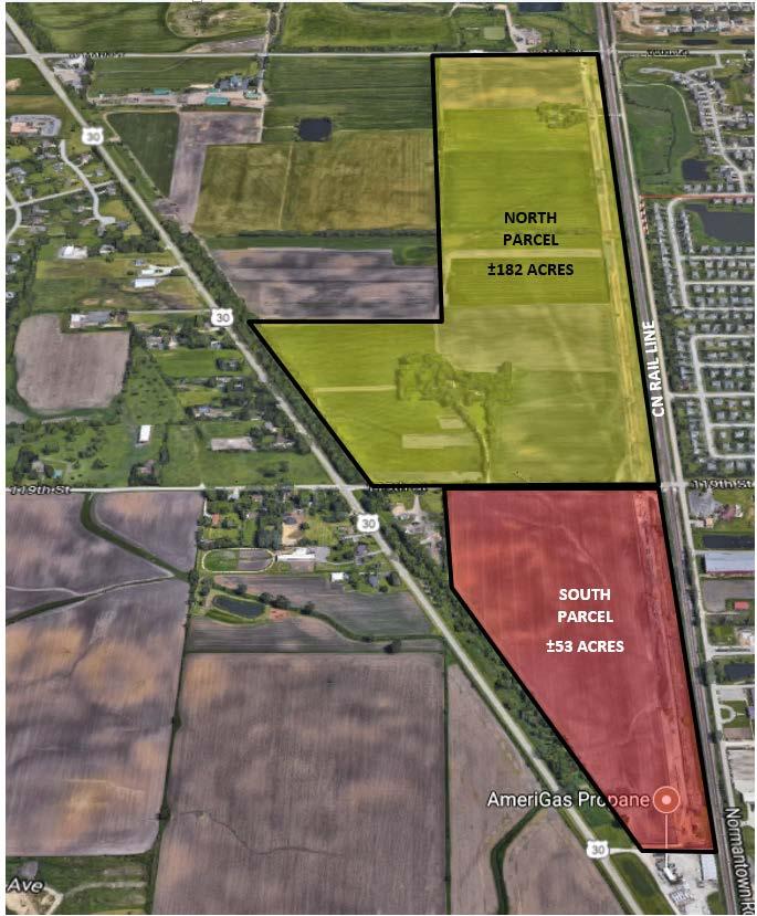 PROPERTY HIGHLIGHTS LARGE SITE SIZE The Development Site is the largest land parcel currently available in Chicago s premier suburban industrial submarket, the I-55 Corridor.
