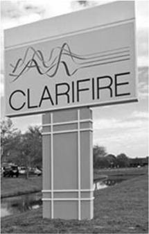 decorative material. Pole Sign c. Pylon sign. A freestanding sign other than a pole sign, permanently affixed to the ground by a support at least 30 percent of the width of the sign itself.