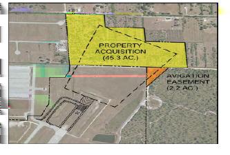 2 Property Acquisition Property Acquisition - Runway 22 RPZ CIP No. 0099 This project consists of acquiring approximately 60 acres of property within the RPZ on the north end of Runway 4-22.