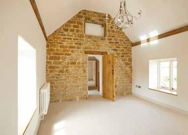 Accessed from the entrance hall is The Studio with oak framed glass panels and door onto the front courtyard.