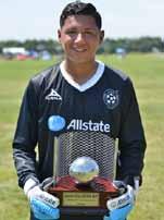 Enrique Ochoa was chosen as the winner of the Allstate Golden Gloves Award during the RAM Atlanta Copa Alianza tournament.