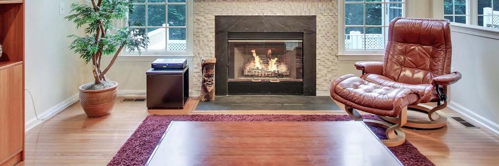 heater, 2014 Fireplace slate and rough marble surround Hunter Douglas Silhouette blinds Wall mount over fireplace for TV
