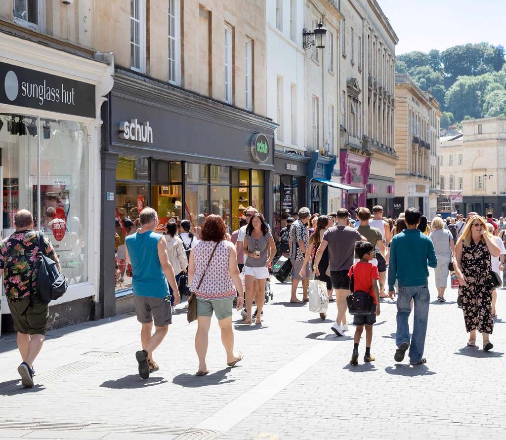 The retail market in Bath is significantly boosted by 4.8 million tourist visitors each year SITUATION The subject property occupies a prime retailing location on the dominant Stall Street.