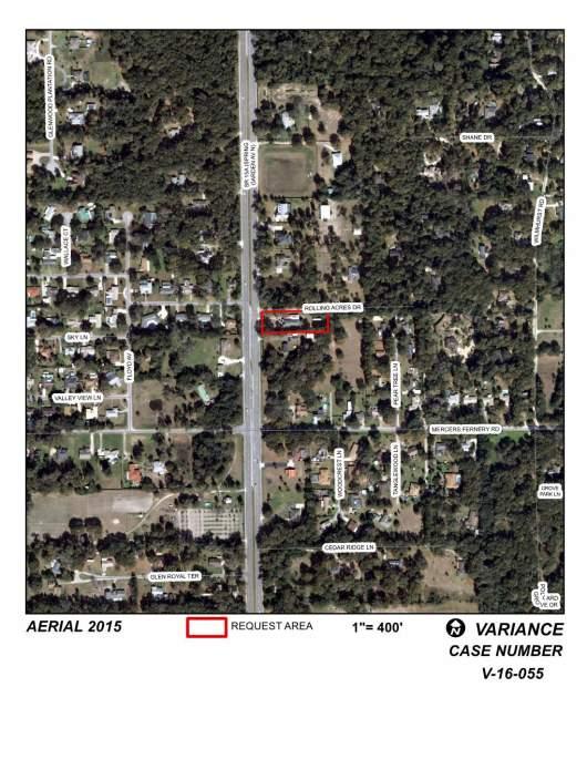 Page 3 of 14 III. BACKGROUND AND PREVIOUS ACTIONS The subject property is located north of the City of DeLand, off SR 15A (Spring Garden Avenue), within a thoroughfare overlay zone.