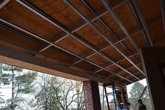 Nov 6 North porch framework