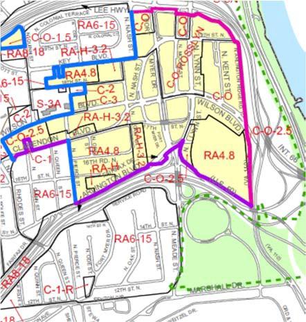 DISCUSSION: Proposed Changes to Map 34-1: In a letter to the County Board in February, the Radnor/Fort Myer Heights Civic Association asked that the County Board consider amending Map 34-1, adding a