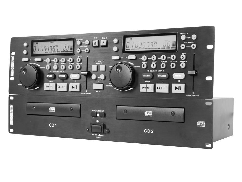 VDSCD3000 PROGRAMMABLE DUAL CD PLAYER WITH FILTER EFFECTS PROGRAMMEERBARE DUBBELE