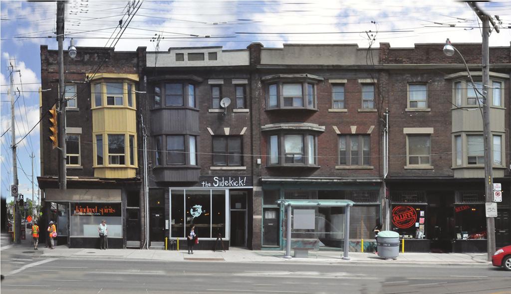 4.3.5 Front Setbacks At-Grade Consistent with the adjacent urban design guidelines for both Leslieville and Queen Street East (Coxwell Avenue to Nursewood Road), new development should have active