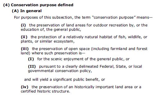 Conservation Purposes