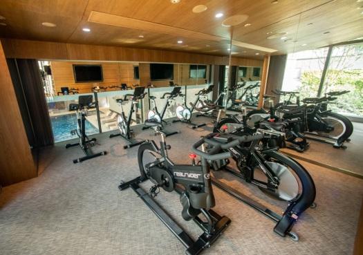 Apart from about 30 pieces of a wide variety of advanced fitness equipment,