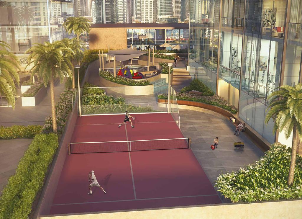 OPEN AIR PADDLE TENNIS COURT Additional range of on-site leisure and lifestyle facilities will include: Lively children s pool and creative