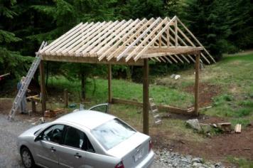 a local lumber yard I erected this two-car garage