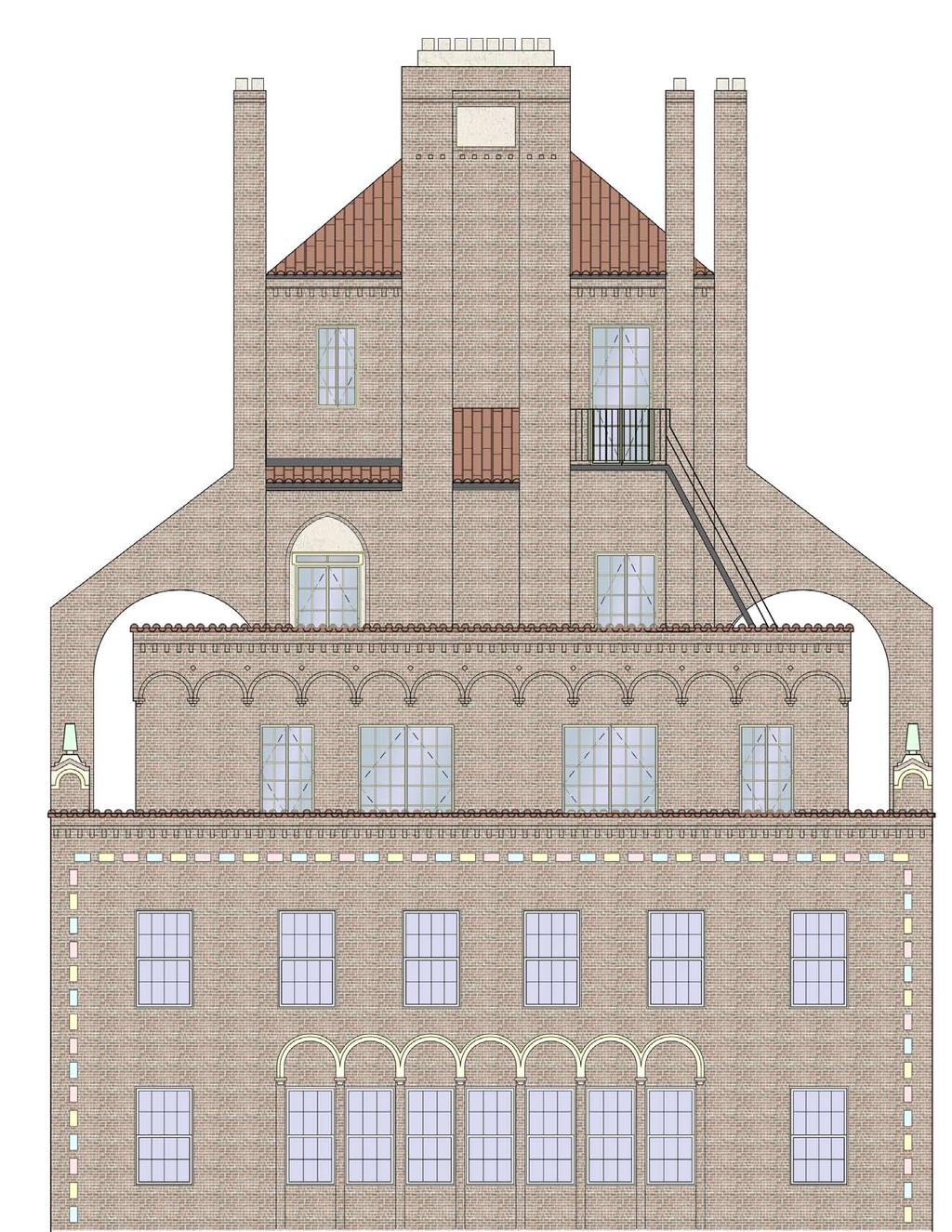 EXISTING WEST ELEVATION PROPOSED